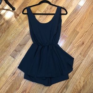 NWOT Navy Romper XS
